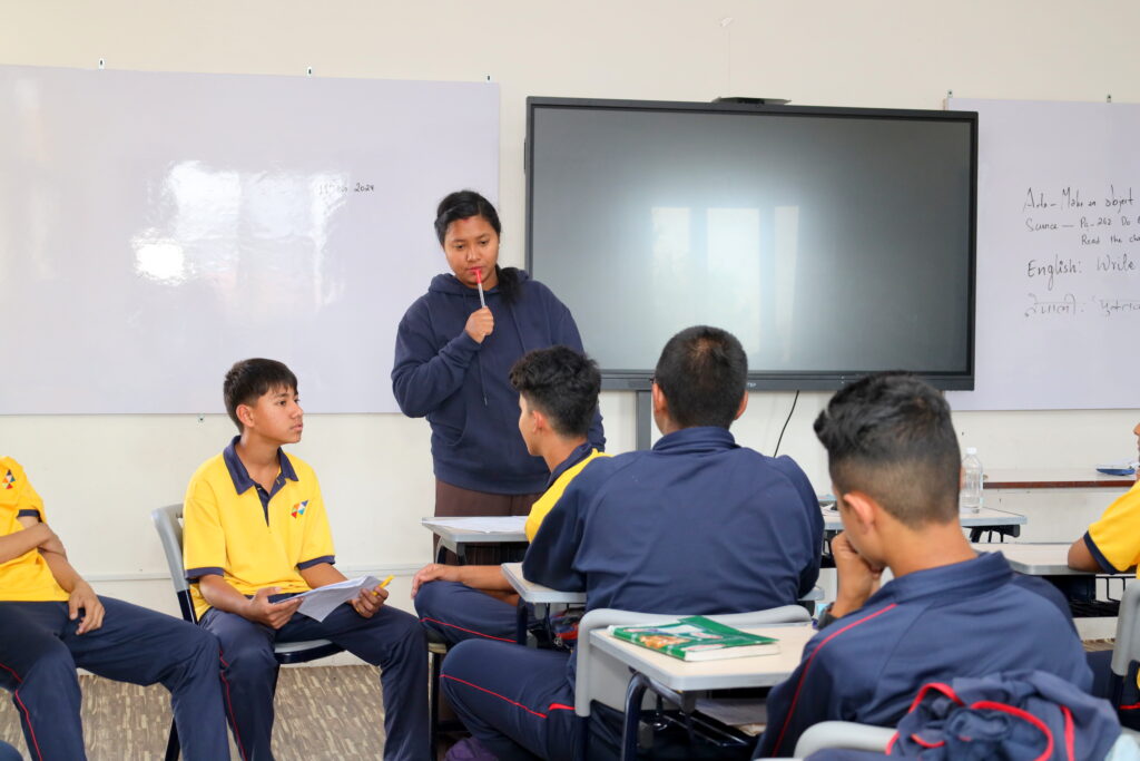 Photo of a coach giving instructions